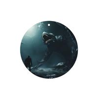 Phayah Monster Under The Sea Pattern Lavender Scent Car Air Freshener Round Shape Card Hanging Hanging Scented Card 6 Pcs For Cars Closet Drawer