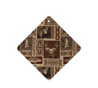 Phayah Moose Bear Deer Pattern Lavender Scent Car Air Freshener Square Card Hanging Hanging Scented Card 4 Pcs For Cars Closet Drawer Eliminate