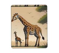 PHAYAH Mother and Child Giraffe Pattern Mouse Pads, Portable Wireless Mouse Pad, Non-Slip Rubber Base Laptop Mousepad Smooth Surface for Office & Travel 8.3 X 10.3 in