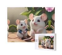 Phayah Mother and Child Rats Puzzles for Adults 500 Pieces Children's Intelligence Development Toys 20.4 X 15in