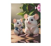 PHAYAH Mother and Child Rats Throw Blanket 40"X30" Fluffy Large Big Blanket Flannel Blankets for Sofa Couch Bed