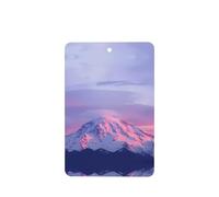 Phayah Mount At Sunset Pattern Lavender Scent Car Air Freshener Rectangle Card Hanging Hanging Scented Card 6 Pcs For Cars Closet Drawer Eliminate