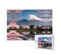 Phayah Mt. Fuji In Early Spring Puzzles For Adults 300 Pieces For Home Decor Children'S Intelligence Development Toys 15.7 X 11"