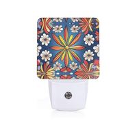 PHAYAH Multi Style Flower Pattern Night Light Plug-in Led Auto Sensor Night Lamp Dusk-to-Dawn Lamp for Nursery Children Stairs Corridors