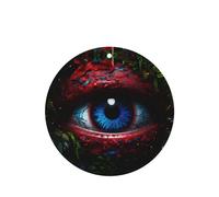 Phayah Mysterious Blue Eyes Pattern Lavender Scent Car Air Freshener Round Shape Card Hanging Hanging Scented Card 6 Pcs For Cars Closet Drawer