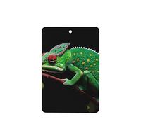 Phayah Mysterious Chameleon Pattern Lavender Scent Car Aroma Rectangle Hanging Fragrance Tablet Car Interior Fragrance Freshener 4p