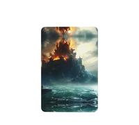 Phayah Mysterious City In The Sea Pattern Lavender Scent Car Aroma Rectangle Hanging Fragrance Tablet Car Interior Fragrance Freshener 6p