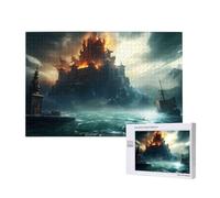 Phayah Mysterious City in The Sea Puzzles 1000 Piece for Jigsaw Puzzle Wooden Puzzle Forfamily Friend Home Decor Wall Art 29.5 X 19.7 in