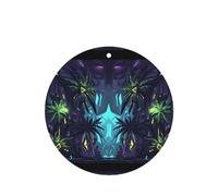 Phayah Mysterious Magic Forest Pattern Lavender Scent Car Air Freshener Round Shape Card Hanging Hanging Scented Card 6 Pcs For Cars Closet Drawer