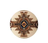 Phayah Native American Painting Pattern Lavender Scent Car Air Freshener Round Shape Card Hanging Hanging Scented Card 6 Pcs For Cars Closet Drawer