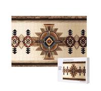 Phayah Native American Painting Puzzles 300 Piece for Jigsaw Puzzle Wooden Puzzle for Family Friend Home Decor Wall Art 15.7 X 11in