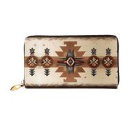 PHAYAH Native American Patterns Pattern Wallet Women Leather Wallet Credit Card Holder Clutch Long Ladies Billfold