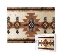 Phayah Native American Patterns Puzzles 500 Piece for Jigsaw Puzzle Wooden Puzzle for Family Friend Home Decor Wall Art 20.4 X 15 in