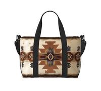 Phayah Native American Patterns Travel Duffel Bag,Sports Tote Gym Bag,Shoulder Weekender Overnight Bag For Women, Black, One Size, Black, One Size