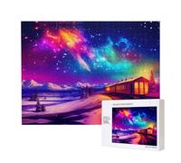 Phayah Night Sky On The Railroad Puzzles for Adults 500 Pieces Children's Intelligence Development Toys 20.4 X 15in