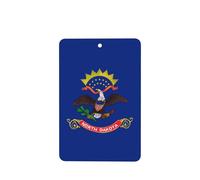 Phayah North Dakota State Flag Pattern Lavender Scent Car Air Freshener Rectangle Card Hanging Hanging Scented Card 6 Pcs For Cars Closet Drawer