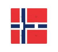 Phayah Norwegian Flag Pattern Double Light Switch Cover Plates Decorative Wall Plate Double Toggle Lightswitch Cover