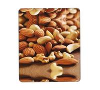 Phayah Nutmeg Pattern Mouse Pad Waterproof Surface & Non-Slip Rubber Base with Stitched Edges Gaming Mouse Mat for Laptop 8.3 X 10.3 in