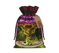PHAYAH Oasis In Nebula Christmas Gift Bag Drawstring Gift Bag For Birthdays, Anniversaries And Parties, Candy And Storage Bags