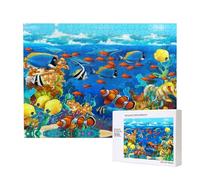 Phayah Ocean Tropical Fish Coral Undersea World Jigsaw Puzzles For Adults 500 Pieces.Home Decor Birthday Party For Men Women 20.4 X 15"