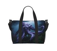 Phayah Octopus In The Grass Travel Duffel Bag Handbag Carry-On Luggage Bag Overnight Foldable Unisex Airline Travel Personal Items Bag