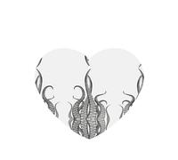Phayah Octopus Tentacles Pattern Lavender Scent Car Air Freshener Heart Shape Card Hanging Hanging Scented Card 4 Pcs For Cars Closet Shoe
