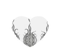 Phayah Octopus Tentacles Pattern Lavender Scent Car Air Freshener Heart Shape Card Hanging Hanging Scented Card 6 Pcs For Cars Closet Shoe