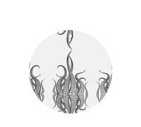 Phayah Octopus Tentacles Pattern Lavender Scent Car Air Freshener Round Shape Card Hanging Hanging Scented Card 6 Pcs For Cars Closet Shoe