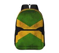 PHAYAH Old Jamaican Flag Pattern Backpack 17" 18l Large Capacity Adjustable Shoulder Straps Simple Bag For Everyone