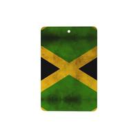 Phayah Old Jamaican Flag Pattern Lavender Scent Car Air Freshener Rectangle Card Hanging Hanging Scented Card 6 Pcs For Cars Closet Drawer Eliminate