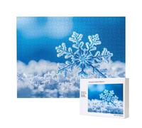 Phayah Operating Snowflake Puzzles For Adults 500 Pieces For Home Decor Children'S Intelligence Development Toys 20.4 X 15"