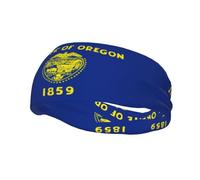 Phayah Oregon State Flag Pattern Headbands Women Men Sweatband Sports Headband for Running, Cycling, Yoga Gym, Working Out