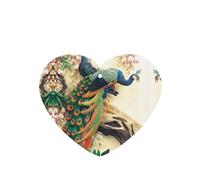 Phayah Oriental Peacock On Flower Tree Pattern Lavender Scent Car Air Freshener Heart Shape Card Hanging Hanging Scented Card 6 Pcs For Cars Closet Drawer Eliminate