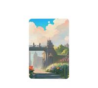 Phayah Outside The Castle Gate Pattern Lavender Scent Car Aroma Rectangle Hanging Fragrance Tablet Car Interior Fragrance Freshener 4p