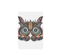 Phayah Owl In African Indian Totem Pattern Lavender Scent Car Air Freshener Rectangle Card Hanging Hanging Scented Card 4 Pcs For Cars Closet Drawer Eliminate