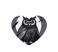 Phayah Owl In The Dark Pattern Lavender Scent Car Air Freshener Heart Shape Card Hanging Hanging Scented Card 4 Pcs For Cars Closet Shoe