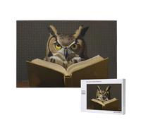 Phayah Owl Reading A Book Puzzles for Adults 1000 Pieces Children's Intelligence Development Toys 29.5 X 19.7
