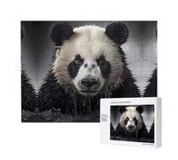 Phayah Panda in The Water Puzzles 500 Piece for Jigsaw Puzzle Wooden Puzzle for Family Friend Home Decor Wall Art 20.4 X 15 in
