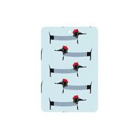 Phayah Parisian Dachshund Pattern Lavender Scent Car Air Freshener Rectangle Card Hanging Hanging Scented Card 6 Pcs For Cars Closet Shoe