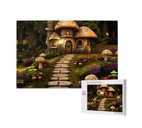 Phayah Path to Mushroom House Puzzles for Adults 1000 Pieces Children's Intelligence Development Toys 29.5 X 19.7