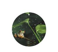 Phayah Peace Tree Frog Pattern Lavender Scent Car Air Freshener Round Shape Card Hanging Hanging Scented Card 6 Pcs For Cars Closet Drawer Eliminate
