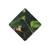 Phayah Peace Tree Frog Pattern Lavender Scent Car Air Freshener Square Card Hanging Hanging Scented Card 4 Pcs For Cars Closet Drawer Eliminate