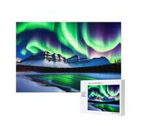 Phayah Peak Aurora Puzzles For Adults 300 Pieces For Home Decor Intelligence Development Toys 15.7 X 11"