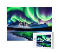 Phayah Peak Aurora Puzzles For Adults 500 Pieces For Home Decor Intelligence Development Toys 20.4 X 15"