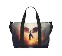 Phayah Pegasus Flying Away Travel Duffel Bag Handbag Carry-On Luggage Bag Overnight Foldable Unisex Airline Travel Personal Items Bag