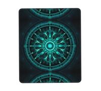 Phayah Petal Bloom Pattern Pattern Mouse Pad Waterproof Surface & Non-Slip Rubber Base with Stitched Edges Gaming Mouse Mat for Laptop 8.3 X 10.3 in