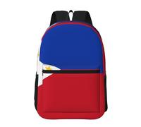 PHAYAH Philippine Flag Pattern Lightweight 17 Inch Laptop Bag For Girls Women Casual Shoulders Backpack Back To School Schoolbag