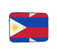 PHAYAH Philippine Flag Patterned Laptop Sleeve Bag, 13 Inch Shockproof Slim Laptop Bag Briefcase Carrying Laptop Cover