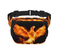 Phayah Phoenix In Fire Pattern Fanny Waist Packs For Men Women, Waist Bag Hip Pack For Travel Hiking Running Outdoor Sports