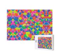 Phayah Pickleball Balls Colors Pattern Pattern Puzzle Unique Jigsaw Wall Art Picture For Home Decoration 300 Pcs